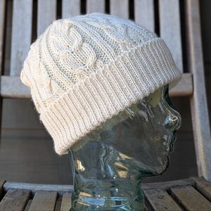 NWOT Glencroft 100% Wool Cable Knit Hat Toque Beanie One Size Made in England